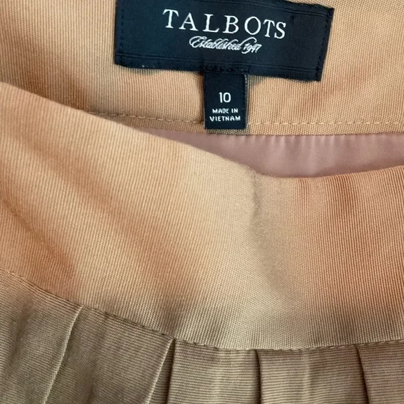 Talbots Tan Skirt With Pockets Sz 10 - Picture 3 of 4